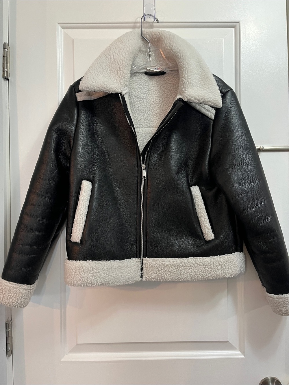 Girl’s Sugar & Jade Faux Leather Jacket -  XL (16-18)
